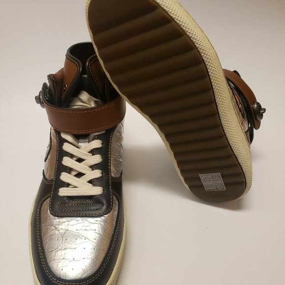Coach NASA Space Collection Metallic Silver Hi Top - Picture 5 of 6